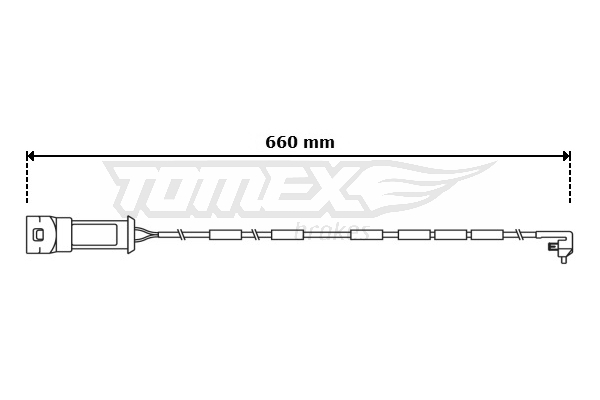 Výstrażný kontakt opotrebenia brzdového oblożenia TOMEX Brakes